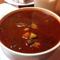 Mole De Hoyo · Spicy beef stew.