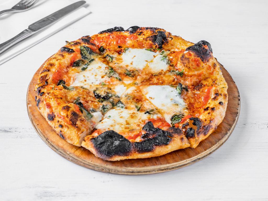 Margherita Pizza · Tomato sauce, mozzarella, basil.