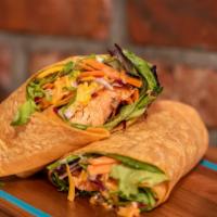 City Island Wrap · Wild Alaskan Salmon, lettuce, tomato, red onions and homemade chipotle tartar sauce.