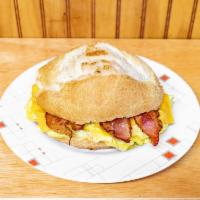 Egg, Cheese & Meat Sandwich · Bacon, sausage or ham.