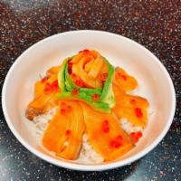 Salmon Chirashi Bowl · Salmon Over Rice