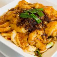 417. Braised Fish Fillet and Napa Cabbage with Roasted Chili Dinner · Spicy.