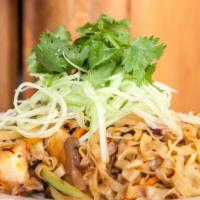 Mongolian Noodles · House-made egg noodles wok-fried in a spicy Mongolian chili sauce with julienne vegetables, ...