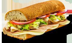 2. Ham, Turkey and Provolone Cheese Sandwich Combo · Served with chips and 22 oz. drink.