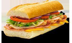 5. Smoked Ham, Turkey, Smoked Cheddar Cheese Sandwich Combo · Served with chips and 22 oz. drink.