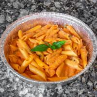 Penne Vodka Pasta · Served with bread. Add grilled chicken or sausage.