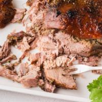 Pernil (Roaster Pork) · Roasted pork. 
Perfectly seasoned and entirely delicious, this crispy roast pork is perfect ...