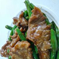 67. Beef with String Bean · Served with white rice. 