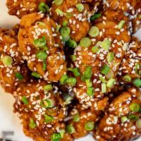 Tso Tswag · Our signature crispy chicken nuggets tossed in a General Tso-inspired Tswagoo sauce with ses...