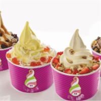 Family Pack (4 X 6 oz. Frozen Yogurt + 8 Toppings ) · 4 small cups of Frozen Yogurt + 8 Toppings  (Please provide detail information in 