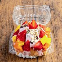 Bionico · Fresh fruit, mango, banana, strawberries, coconut, Papaya and cantaloupe, granola, yogurt an...