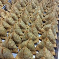Samosa (1 piece) · Vegetarian.
House made pastry with filling of Potatoes, Peas, Cilantro, and spices.
Fried in...