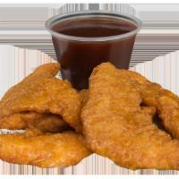 Chicken Fingers (5) · Includes a side of BBQ sauce.
