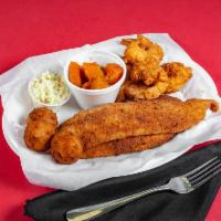 Whiting · 2 pieces of fried filet fish seasoned with our divine secret seasoning
