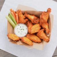 Bone-In Wings · Served with celery and carrot sticks and homemade buttermilk ranch or blue cheese dressing.