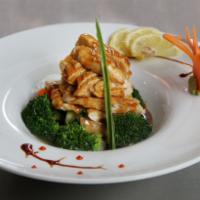 Teriyaki Chicken Entree · Served with a choice of side.