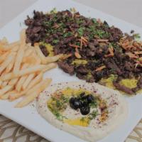 Shawarma Plate · Chicken or beef shawarma, with choice of two sides.