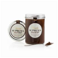 Suprema XV Dark Chocolate Spread with Extra-Virgin Olive Oil · 12.34 oz. The Suprema XV dark chocolate spread was created for all of our dark chocolate lov...