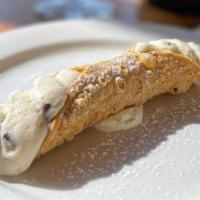 Italian Cannoli · An Italian handcrafted pastry shell filled with fresh  ricotta cheese and chocolate.