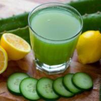 Fat Burner Juice · Ginger, celery, spinach, kale, cucumber.