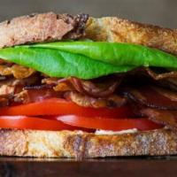 BLT Sandwich · Bacon(Turkey),lettuce,tomatoes on white bread with mayo