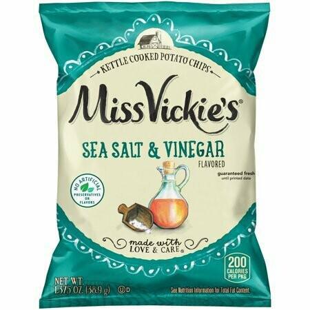 Sea Salt and Vinegar Kettle Chips · Miss vickie's kettle chips are our official store brand, these awesome chips paired with our hot sauces are great for a good munch time combo.