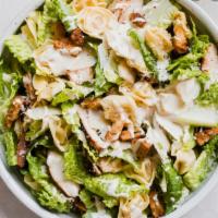 Caesar Salad · Grill chicken, Parmesan cheese, croutons , romaine lettuce and Caesar dressing.