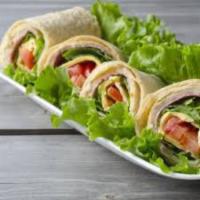 Ham and Cheese Wrap · Deluxe platter served with french fries or house salad.