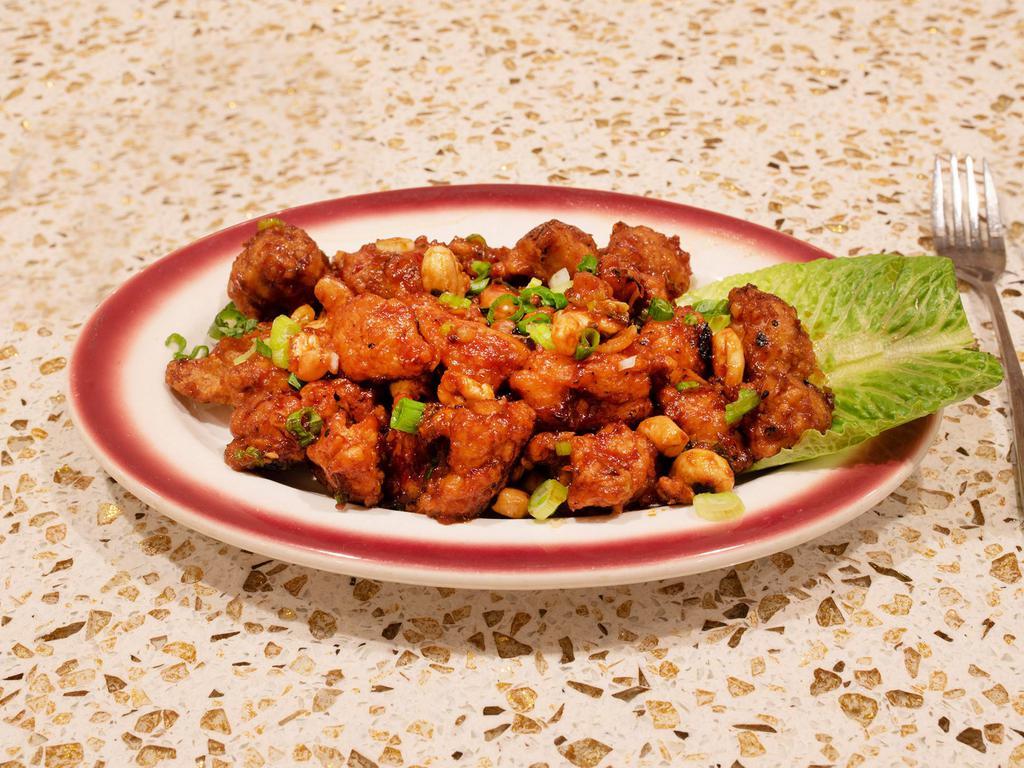 29. Chicken Cashew Nut Dry · Crisp fried chicken with stir-fried vegetables and cashew nuts.