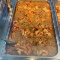 58. Asopado de Camarones · Shrimp rice soup.