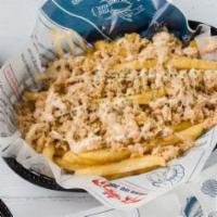 Crab Meat Fries · Deep fried crab meat.