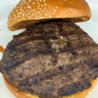 Classic American Burger · 1/2 lb Angus ground beef.