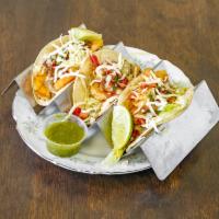 3 Shrimp Taco/ 3 Tacos de Camaron · 3 shrimp taco choice of flour or corn tortilla, lettuce, chipotle sauce , pico de gallo and ...