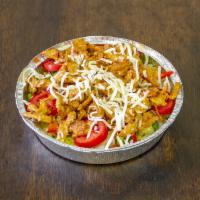 Chipotle chicken Salad · Tender chicken breast seasoned with Spanish style seasonings and a savoury sauce made with c...