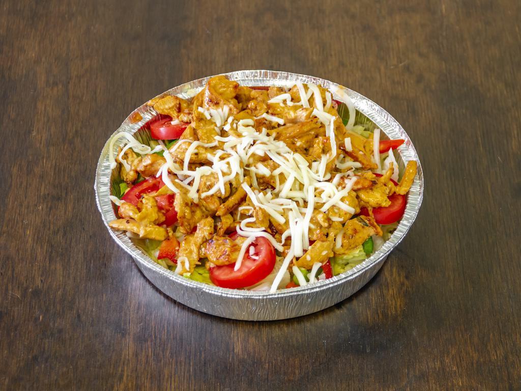 Chipotle chicken Salad · Tender chicken breast seasoned with Spanish style seasonings and a savoury sauce made with chipotle.
