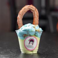 Churro Loop on Ice Cream · 