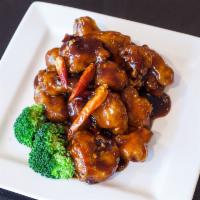 General Tso's Chicken · Breaded chicken topped with house-made hot sauce. Hot and spicy.