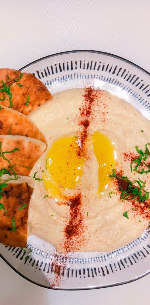 Side of Hummus · Classic hummus with extra virgin oil on top. VEGAN, GLUTEN FREE