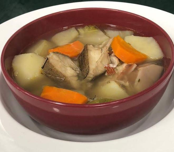 Fish Soup · Fish Soup a.k.a Fish tea is a favorite appetizer before meals at many Jamaican events.  It can be served as a meal or as a soup.