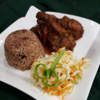 Stew Chicken Meal · Chicken marinated in species, pan-seared and simmered in brown stew gravy with carrots and o...