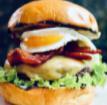 Good Morning Burgers · Fried egg, bacon, cheddar cheese, lettuce and tomato.