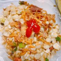 10. Stir Fried Sweet Corn | Bắp xào · Dried mini shrimp, butter and sweet corn.