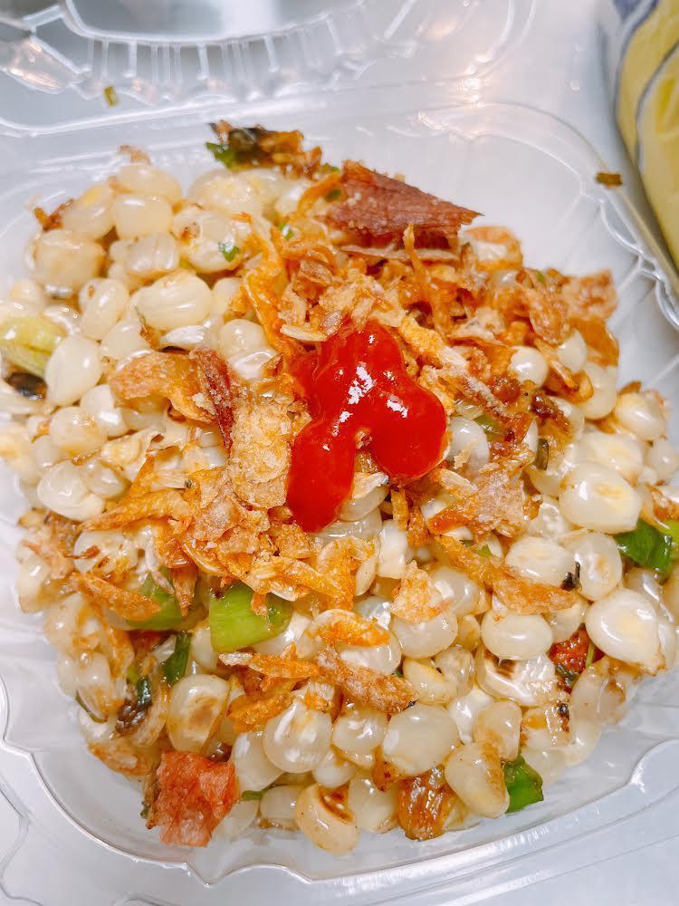 10. Stir Fried Sweet Corn | Bắp xào · Dried mini shrimp, butter and sweet corn.