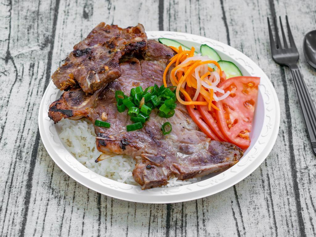 2. Grilled Pork Chop Over Rice | Cơm sườn nướng · 