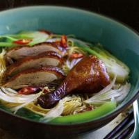 Noodles with Roast Duck · Served with choice of noodles.