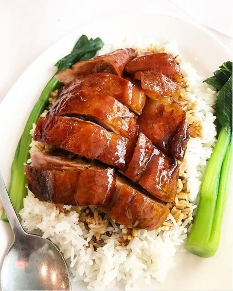 Roast Duck on Rice · Cantonese-style.