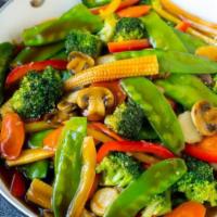 Mixed Vegetables in Garlic Sauce · Hot and spicy.