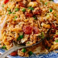 Fried Rice with Chinese Sausage · 