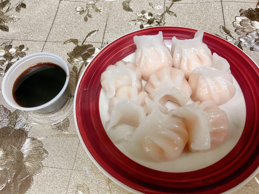 14a. Shrimp Dumplings · Eight pieces.