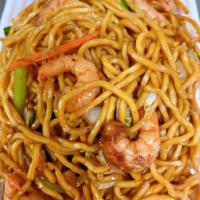 58. Shrimp Lo Mein · With soft noodles.